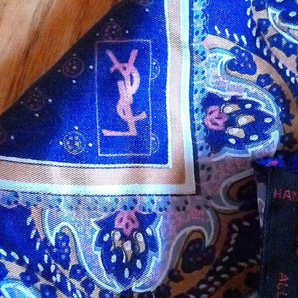 Authentic Yves Saint Laurent Paisley Scarf 1970s